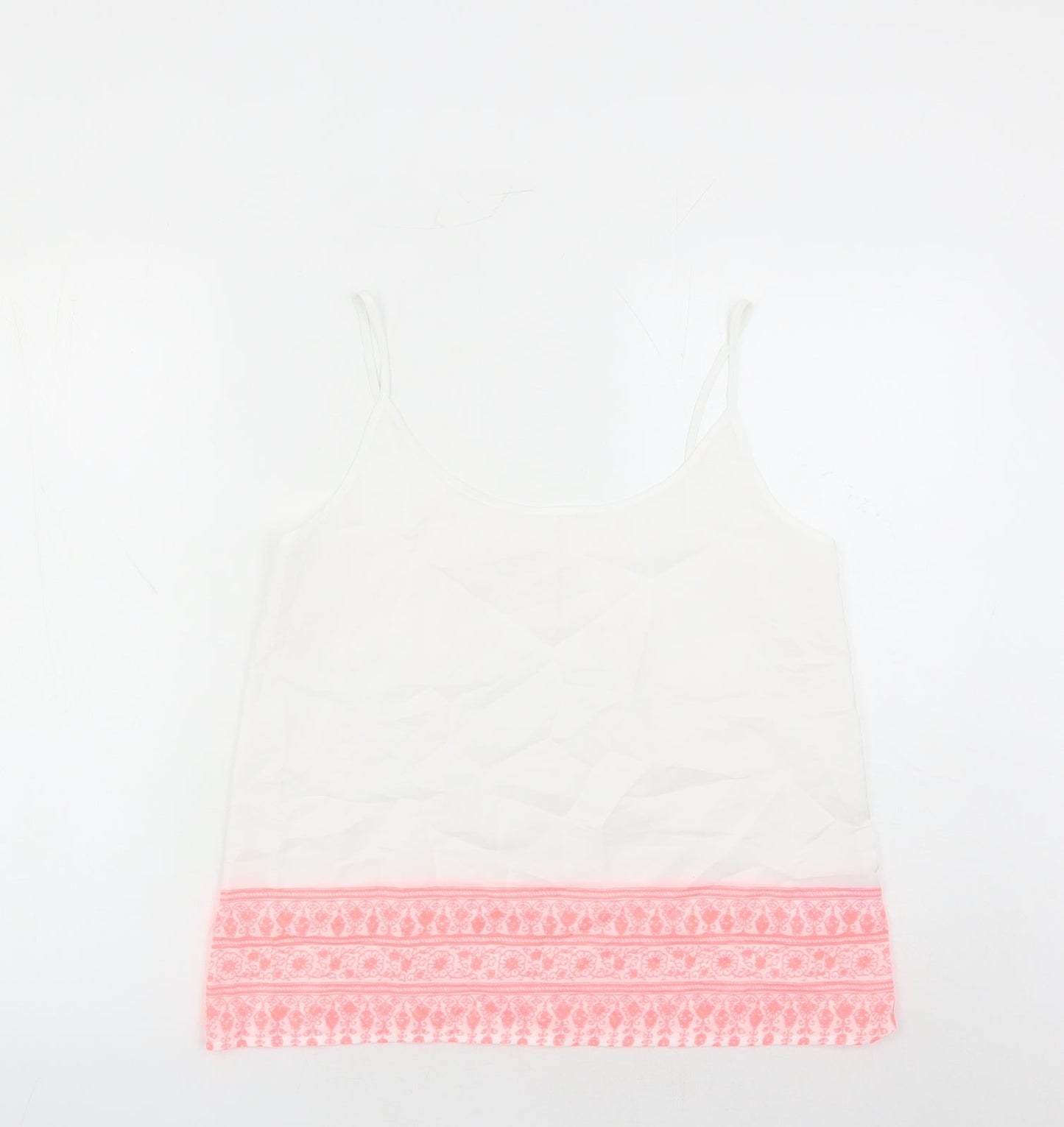 Womens UK Size 12 Marks and Spencer White Camisole Tank