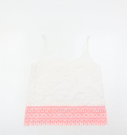 Womens UK Size 12 Marks and Spencer White Camisole Tank