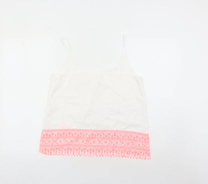 Womens UK Size 12 Marks and Spencer White Camisole Tank