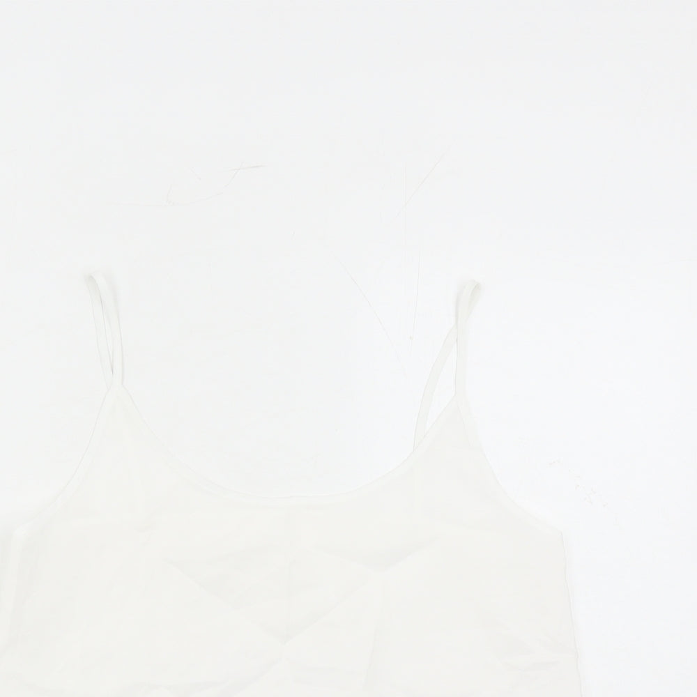 Womens UK Size 12 Marks and Spencer White Camisole Tank