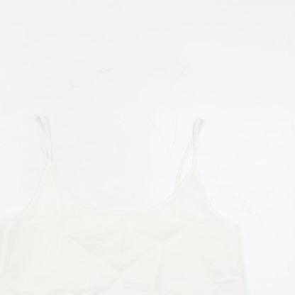 Womens UK Size 12 Marks and Spencer White Camisole Tank