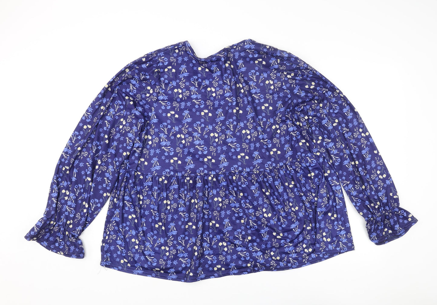 Womens UK Size 16 In the Style Blue Basic Blouse