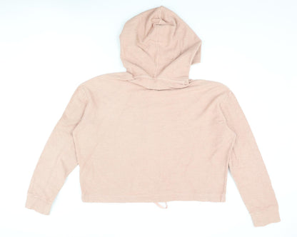 Pacific Republic Womens Pink Cotton Pullover Hoodie Size S Pullover - Universe Creature Textured