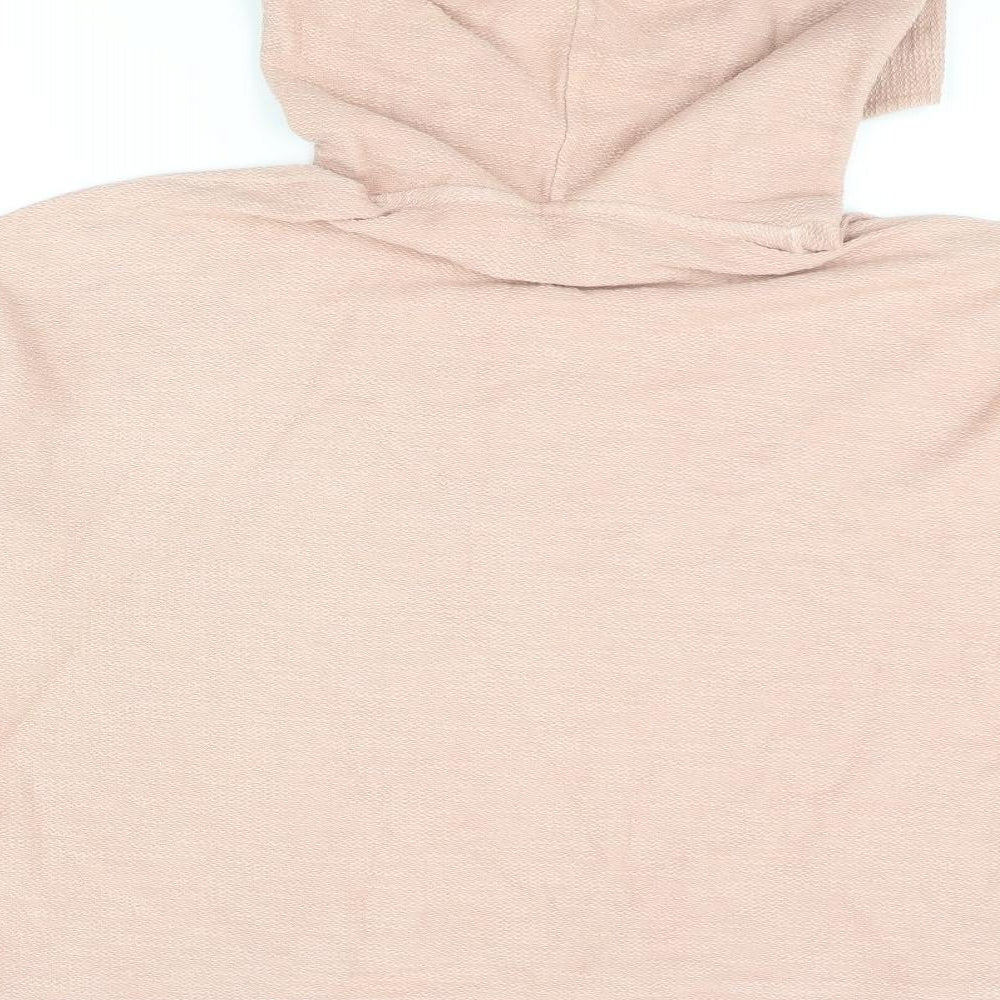 Pacific Republic Womens Pink Cotton Pullover Hoodie Size S Pullover - Universe Creature Textured