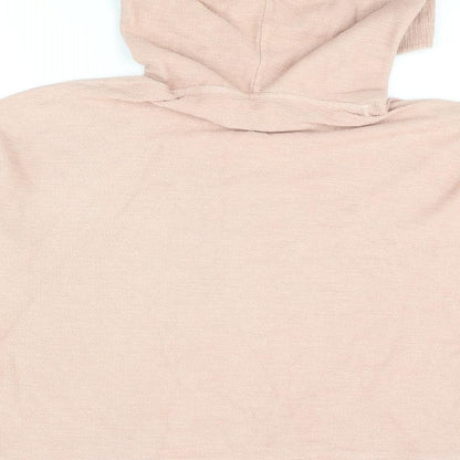 Pacific Republic Womens Pink Cotton Pullover Hoodie Size S Pullover - Universe Creature Textured
