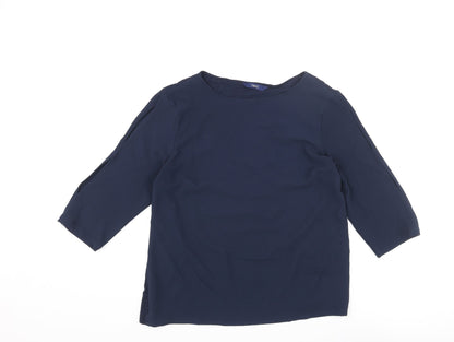 Womens UK Size 14 NEXT Blue Basic Blouse