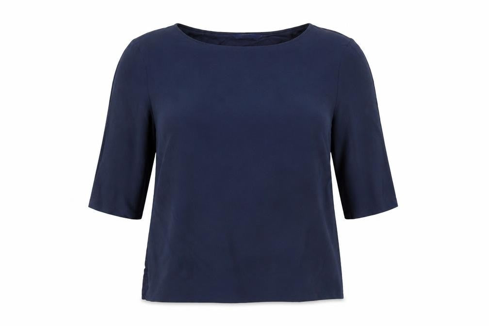 Womens UK Size 14 NEXT Blue Basic Blouse