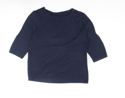Womens UK Size 14 NEXT Blue Basic Blouse