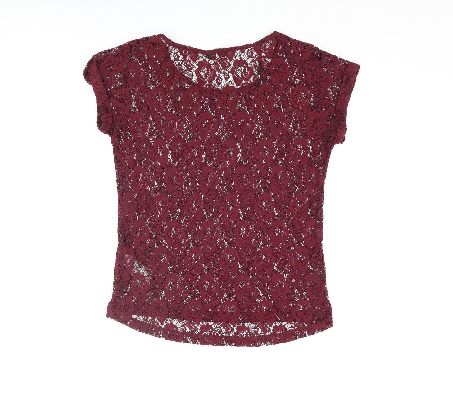 Womens UK Size 8 New Look Purple Basic Blouse