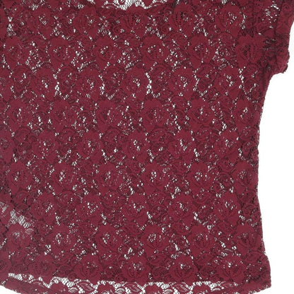 Womens UK Size 8 New Look Purple Basic Blouse