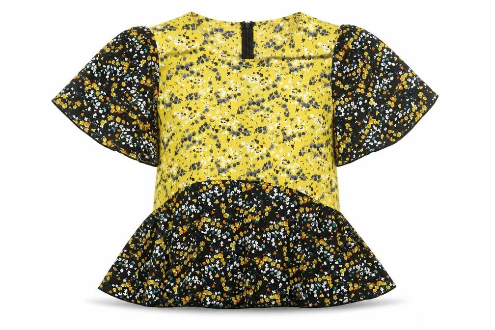 Womens UK Size 12 Girl In Mind Multicoloured Basic Blouse