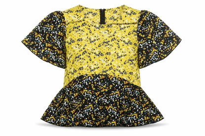 Womens UK Size 12 Girl In Mind Multicoloured Basic Blouse