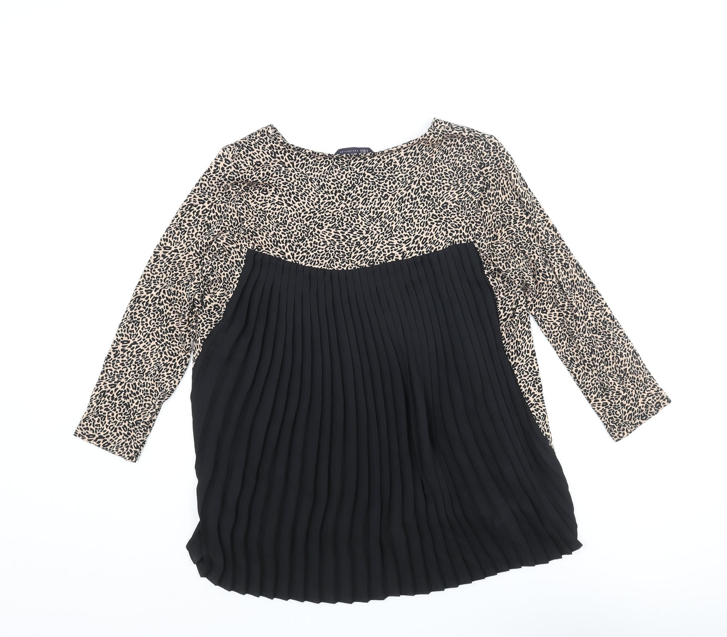 Womens UK Size 8 Marks and Spencer Beige Basic Blouse