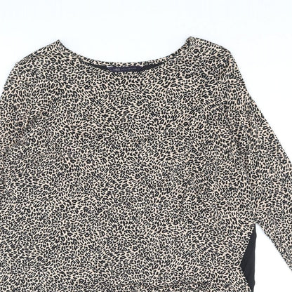 Womens UK Size 8 Marks and Spencer Beige Basic Blouse
