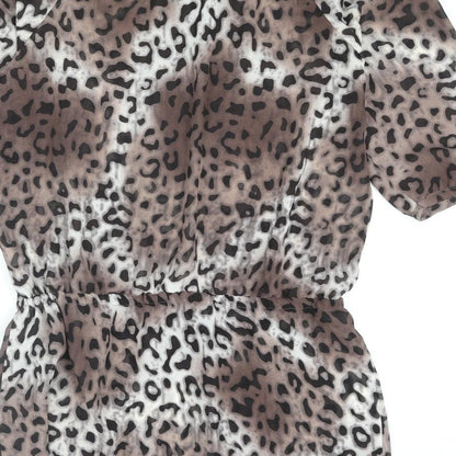 Womens UK Size 10 NEXT Brown Tunic Blouse