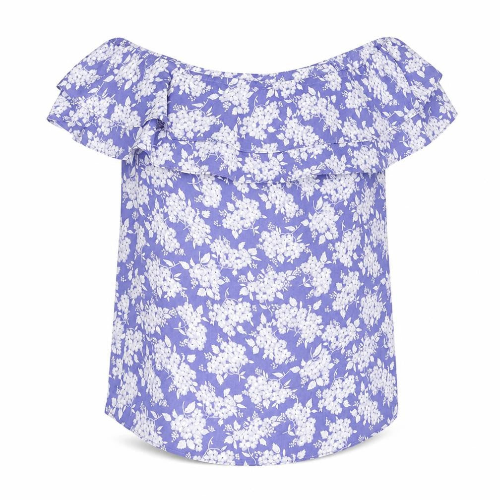 Womens UK Size 10 Oasis Blue Basic Blouse