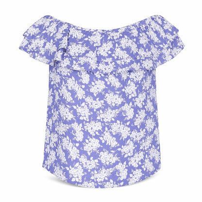 Womens UK Size 10 Oasis Blue Basic Blouse