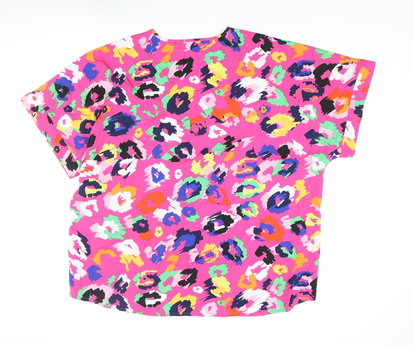 Womens UK Size 18 Be You Multicoloured Basic Blouse