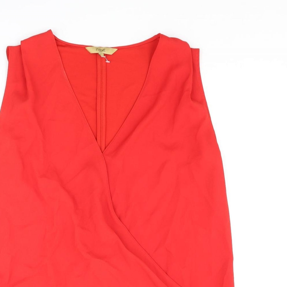 Womens UK Size 12 NEXT Red Camisole Blouse