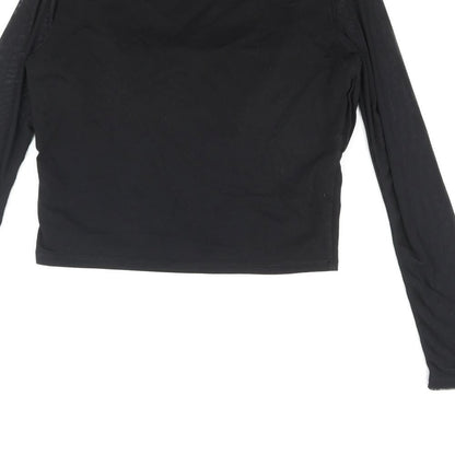 Womens UK Size 12 ASOS Black Basic Blouse