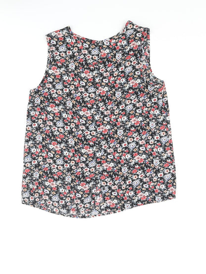Womens UK Size 8 New Look Multicoloured Basic Blouse