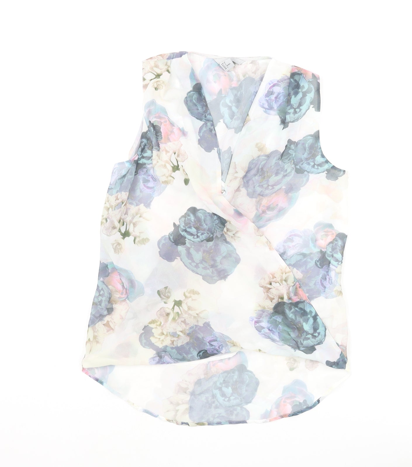 Womens UK Size 6 H&M Multicoloured Basic Blouse