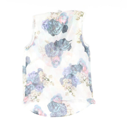 Womens UK Size 6 H&M Multicoloured Basic Blouse