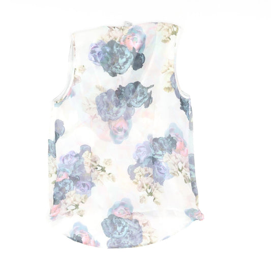Womens UK Size 6 H&M Multicoloured Basic Blouse