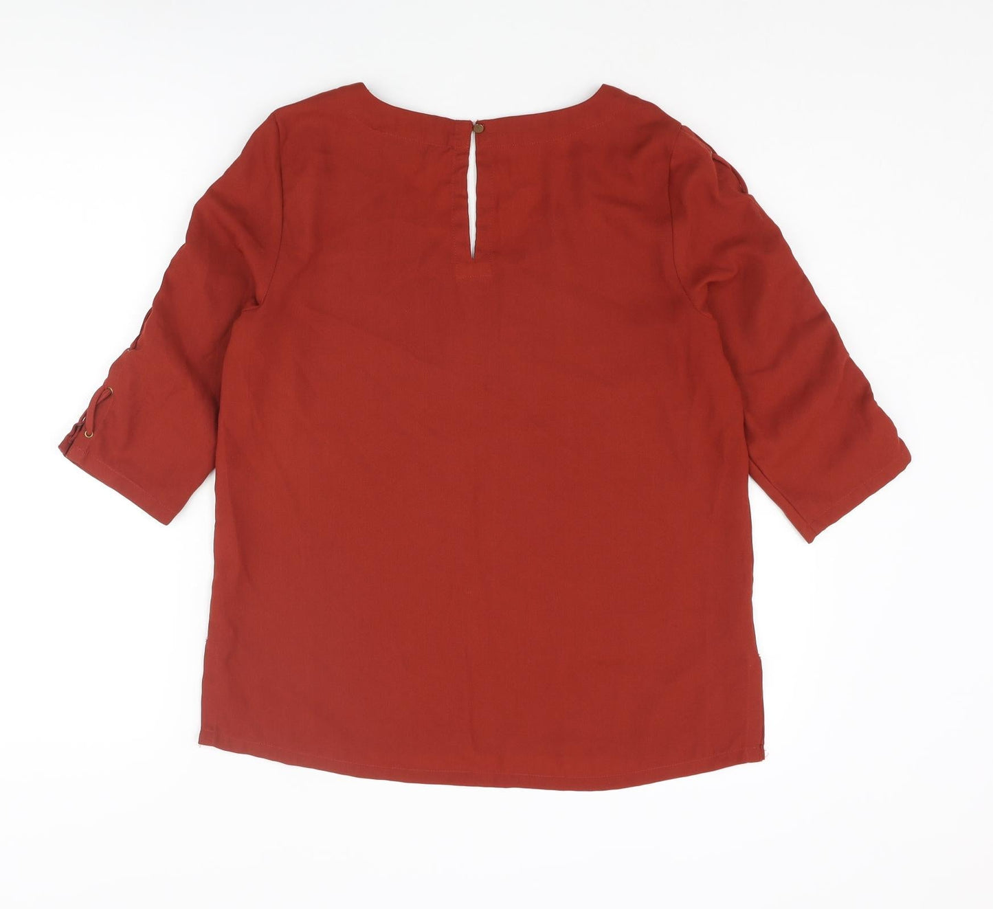Womens UK Size 8 River Island Red Basic Blouse