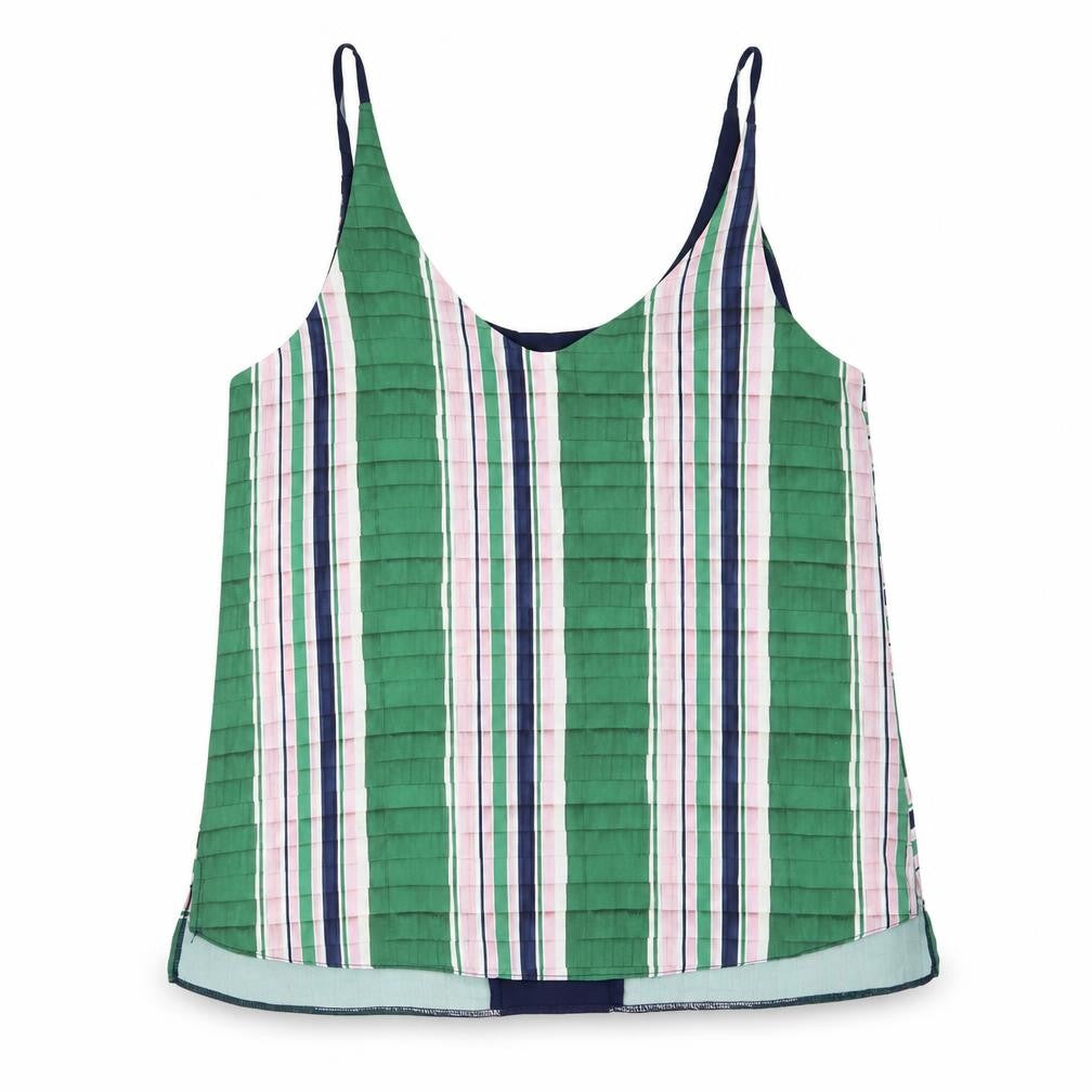 Womens UK Size 12 Topshop Green Camisole Blouse