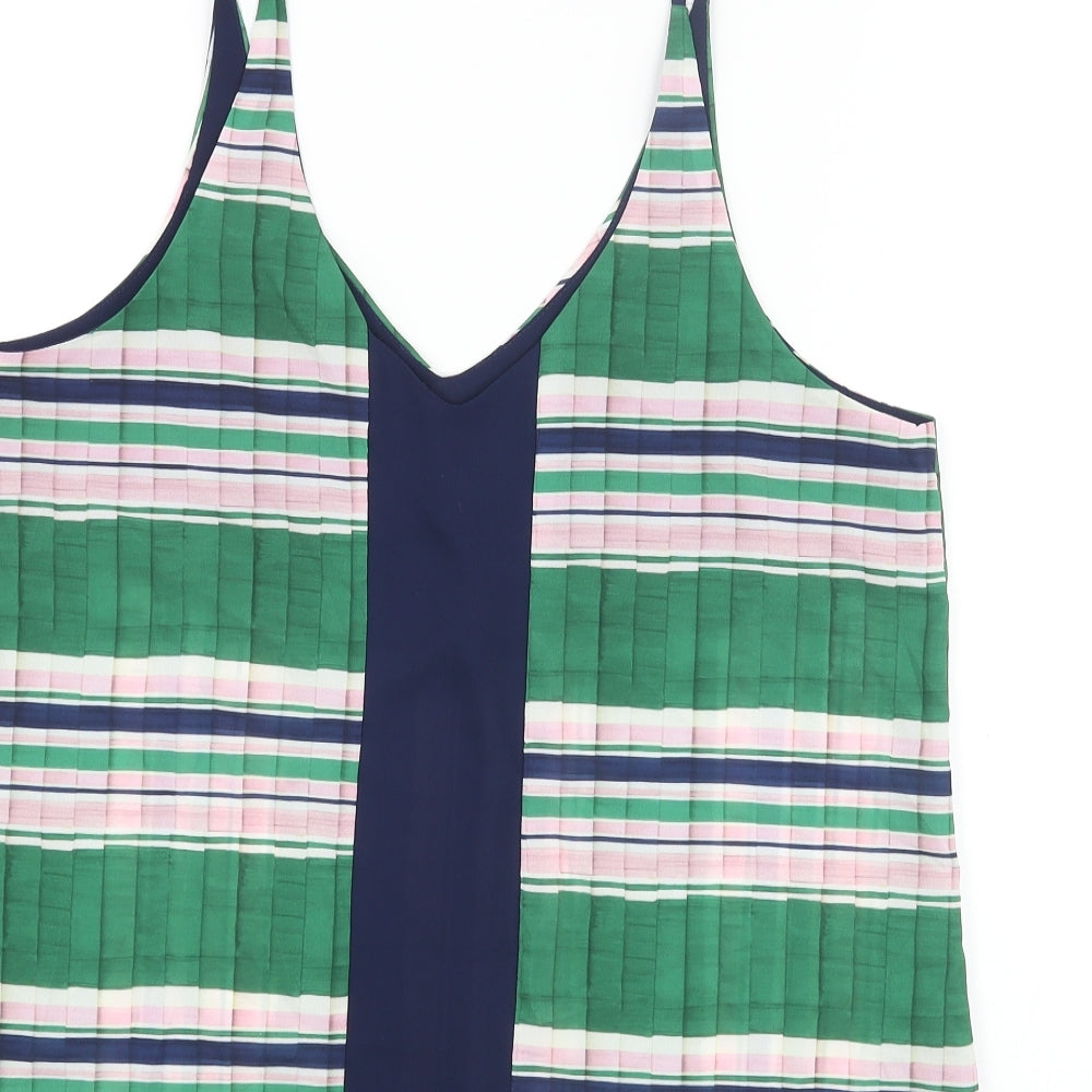 Womens UK Size 12 Topshop Green Camisole Blouse