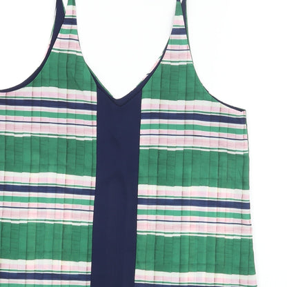 Womens UK Size 12 Topshop Green Camisole Blouse