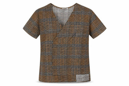 Womens UK Size M Zara Brown Basic Blouse