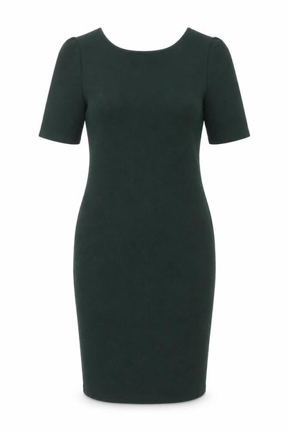 Dorothy Perkins Womens Green Polyester Bodycon Size 12 Scoop Neck Pullover