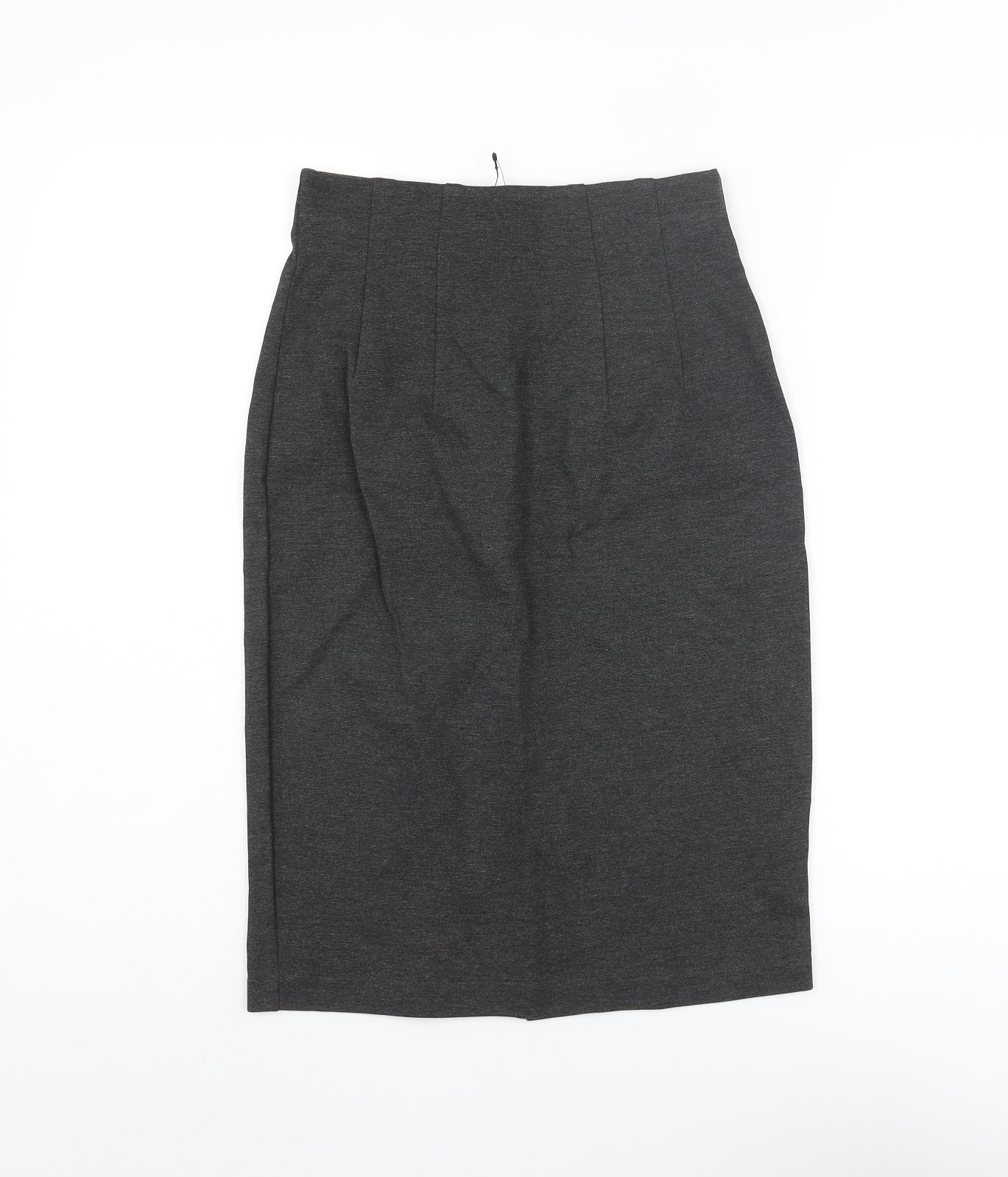 Marks and Spencer Womens Grey Polyester Straight & Pencil Skirt Size 6