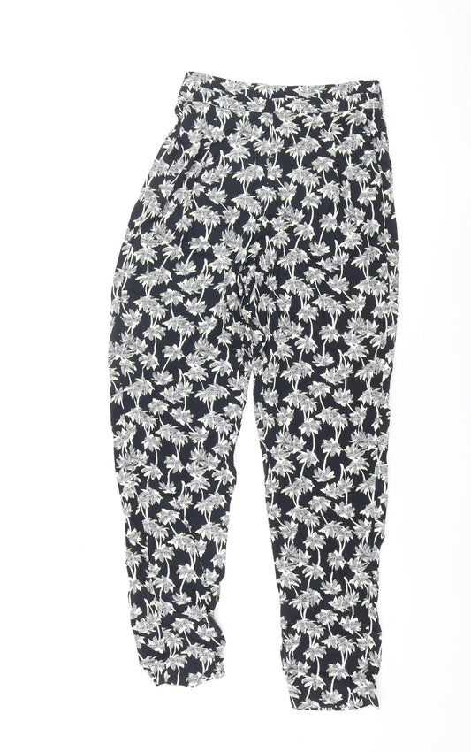 Womens UK Size 8 Marks and Spencer Regular Fit  Blue Trousers
