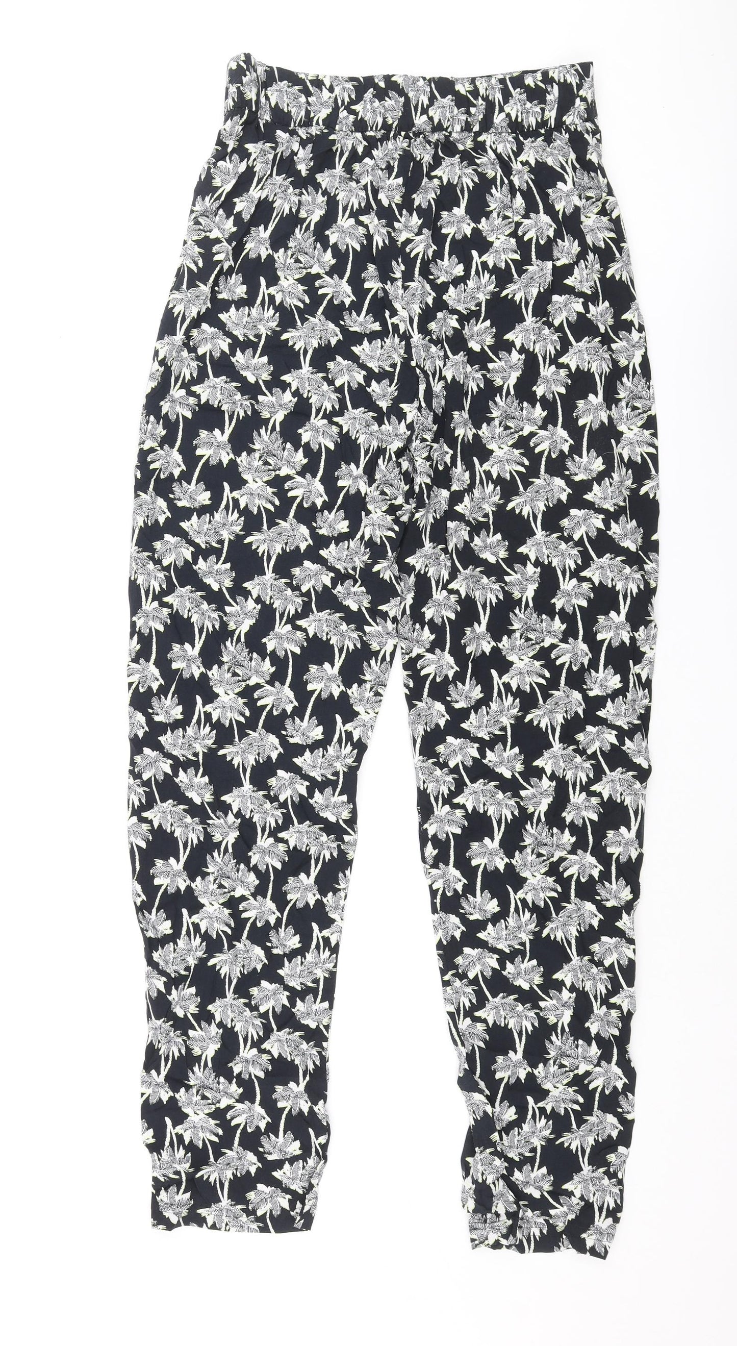 Womens UK Size 8 Marks and Spencer Regular Fit  Blue Trousers
