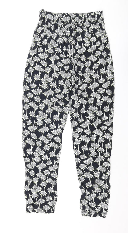 Womens UK Size 8 Marks and Spencer Regular Fit  Blue Trousers