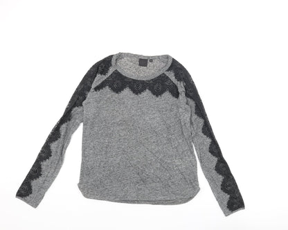 Womens UK Size XS InWear Grey Basic Blouse