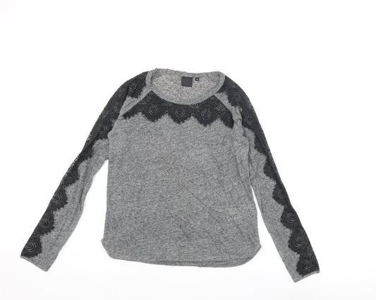 Womens UK Size XS InWear Grey Basic Blouse