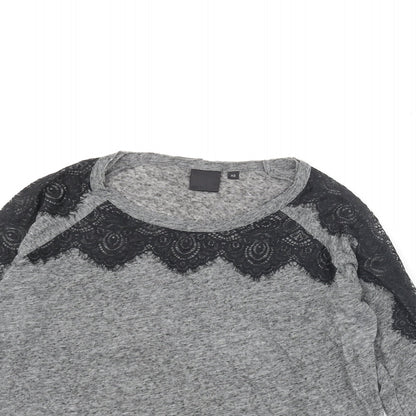 Womens UK Size XS InWear Grey Basic Blouse