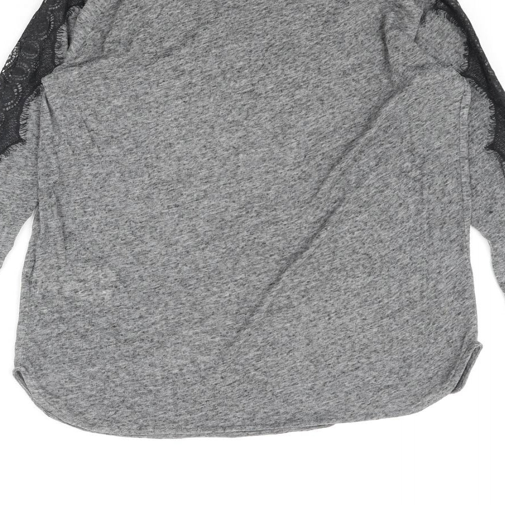 Womens UK Size XS InWear Grey Basic Blouse