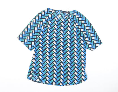 Womens UK Size 6 Marks and Spencer Multicoloured Basic Blouse