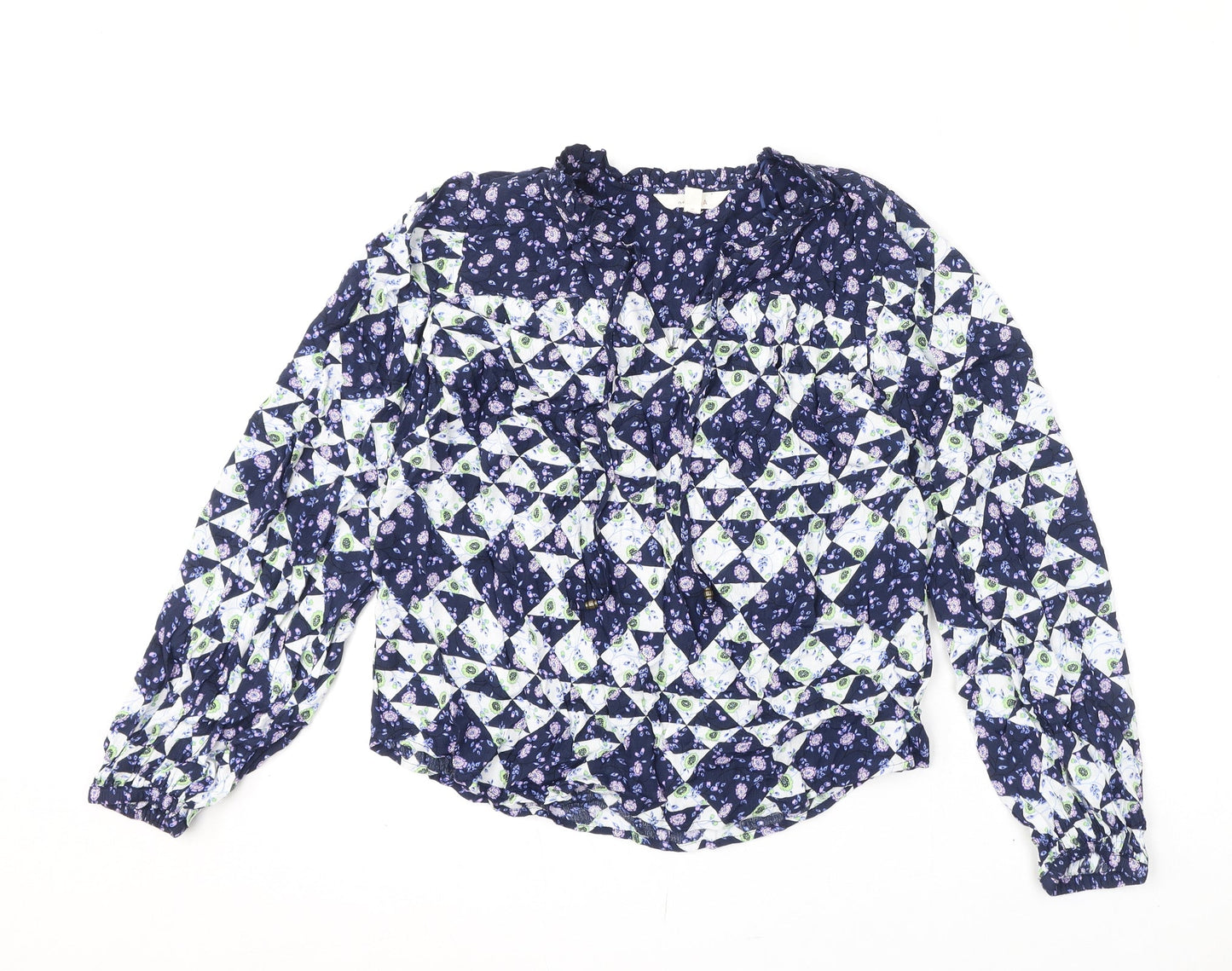 Womens UK Size 6 Per Una Multicoloured Basic Blouse