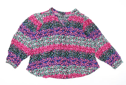 Womens UK Size 16 Marks and Spencer Multicoloured Basic Blouse