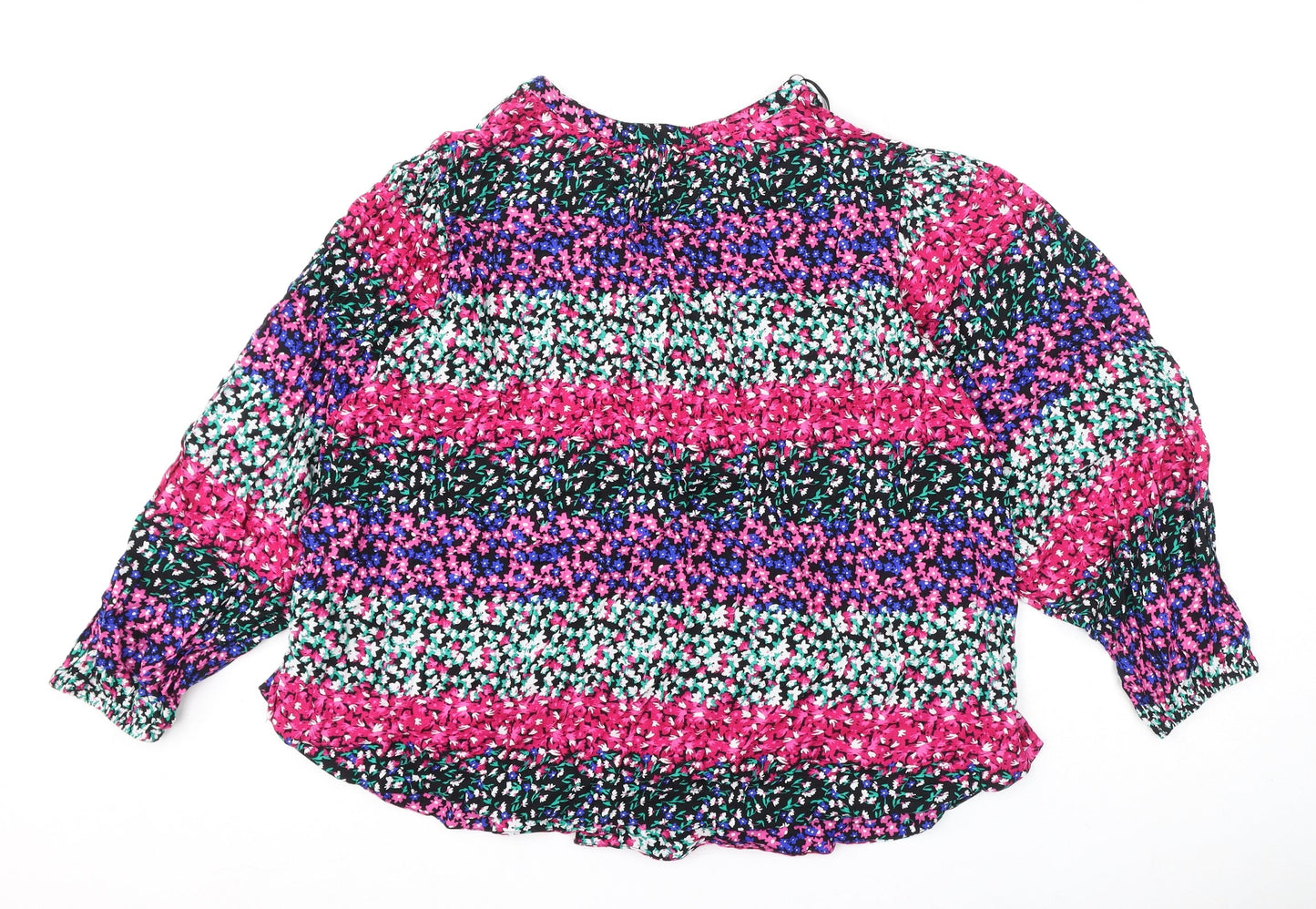 Womens UK Size 16 Marks and Spencer Multicoloured Basic Blouse