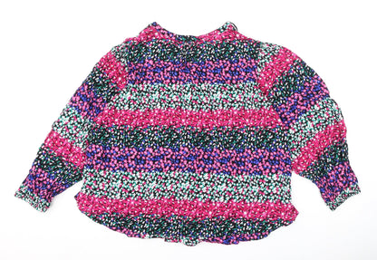 Womens UK Size 16 Marks and Spencer Multicoloured Basic Blouse