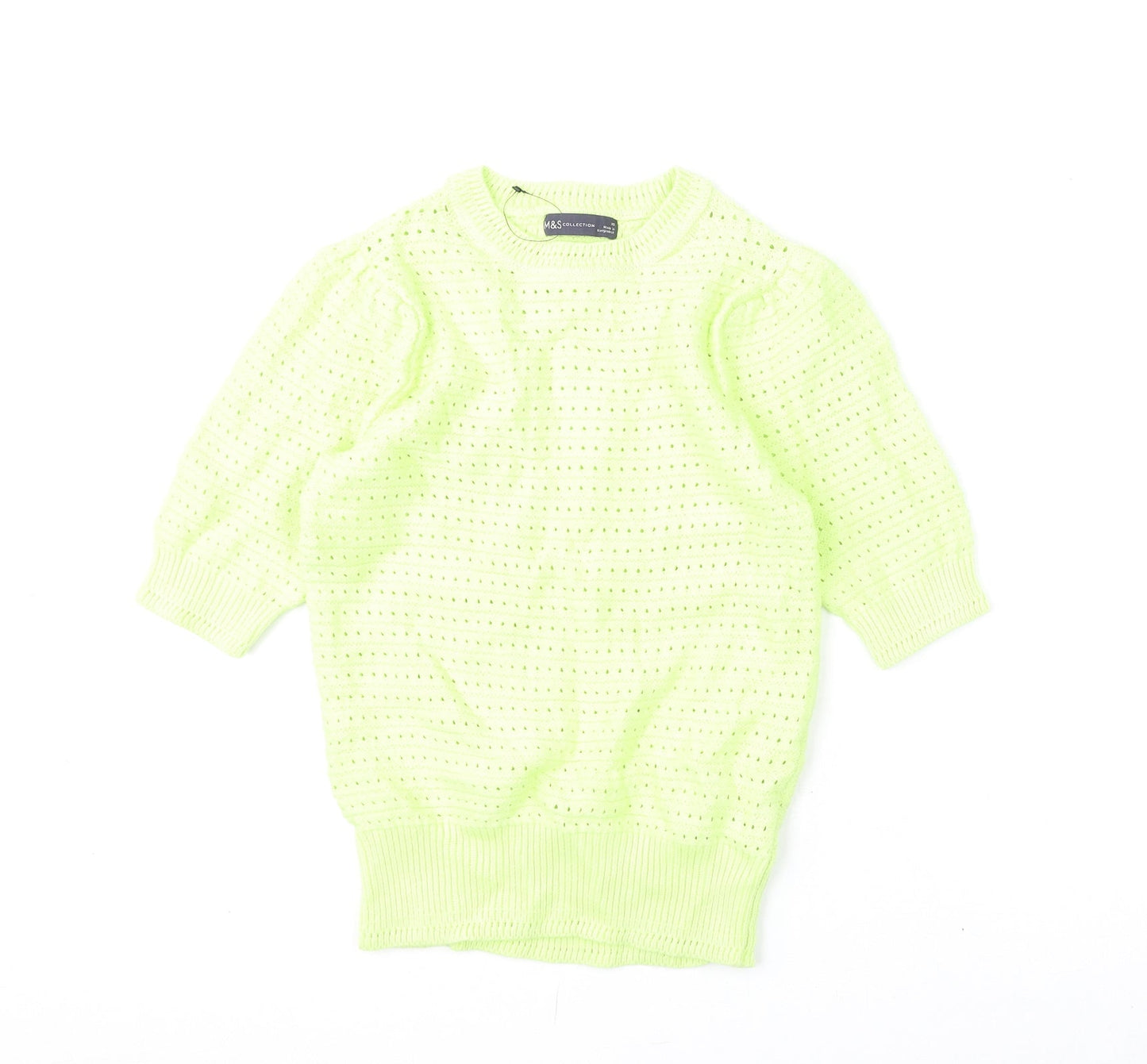 Womens UK Size XS Marks and Spencer Green Pullover Jumper