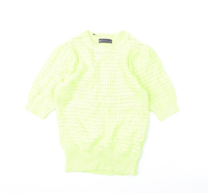 Womens UK Size XS Marks and Spencer Green Pullover Jumper