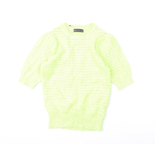 Womens UK Size XS Marks and Spencer Green Pullover Jumper